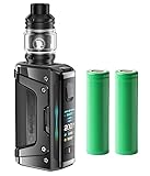 Aegis Legend 5 E-Zigaretten Set, 200W Akkuträger, 5,5ml Z Subohm Verdampfer Tank + 2x Akku (Schwarz)