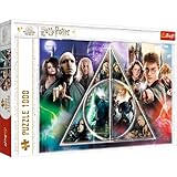 Trefl 10717 1000 Teile, Filmfiguren, DIYPuzzle kreative Unterhaltung Spaß Klassische Puzzles für Erwachsene und Kinder ab 12 Jahren, Harry Potter Die Heiligtümer des Todes