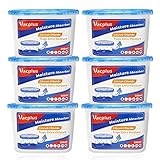 Vacplus Luftentfeuchter 6er-Set, Tragbarer Entfeuchter & Raumentfeuchter für Bad, Schrank & Auto, Luftentfeuchter ohne Strom, Duftfreier Dehumidifier, Marine blau, 15.5 x 8.4 x 10.4 cm