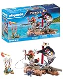 PLAYMOBIL | Pirates | Schatzbergung auf Piratenfloß | Piratenspielzeug | Piratenfigur | Spielzeug für Kinder ab 4 Jahren | 71794