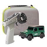 Mini RC Geländewagen Modell, 2,4 GHz RC Auto Offroad mit Leuchten, 1:64 RC Elektro Kletterauto Ferngesteuertes Rennauto Spielzeug für Kinder Erwachsene (RTR Version)