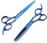 GZSLKSCD Friseurschere 6 Zoll Stahl Haarschere Effilierschere Set Friseurschere Set Friseurschere-6,0 Zoll
