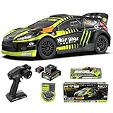 CROBOLL RLAARLO 1/10 Bürstenloses RC Auto für Erwachsene mit Gyro, Max. 80 km/h Schnelle Rally Auto,2,4 GHz All Terrain RC Drift Ferngesteuertes Autos