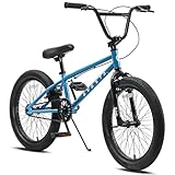 AVASTA 18 Zoll Kinderfahrrad Freestyle BMX Fahrrad für 5 6 7 8 Jahre alt Jungen Mädchen und Anfänger, Blau