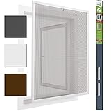 Insektenschutzfenster Alu Fliegengitter 130 x 150 cm proLINE Weiss