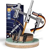 Falke Kreisschneider FKS-H 120 - Universal für Holz, Kunststoff, Gipskarton | Durchmesser stufenlos einstellbar (40-120 mm) - Verstellbare Lochsäge