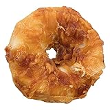 TRIXIE zuckerfreier und glutenfreier Hühnchen Kauring 'Denta Fun Chicken Chewing Rings, ø 6 cm, 2 St./110 g' - 31332
