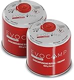 2x Butangas Kartuschen 500g, Schraubkartusche mit Butan/ Propan Gas 1000 ml, Gaskartusche nach EN 417, Ventilkartusche mit Schraubverschluss, Gas Kartusche mit Camping Gas, Gaskartuschen Schraubventil