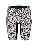 Arena Jungen Boys’ Performance Fun Skulls Youth Athletic Racing Pool Training Swim Jammers Badehose, Mehrfarbig, Schwarz/Schwarz, 22