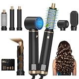 Magic Styler, 5-in-1 Air Styler, 1000W Haartrockner-Blasbürste mit automatischen Lockenstäben, multifunktionales Airstyler Haarstyler Warmluftbürste Set, 110.000 U/min, Trocknen, Locken, Glätten