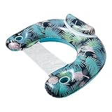 Schwimmsessel für Pool Erwachsene | Aufblasbare Wasserhängematte Schwimmbett | Wasser Hängematten Stuhl | Schwimmsitz Schwimmsessel | Schwimmhilfen für Erwachsene