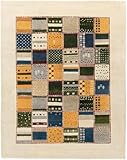 Nain Trading Gabbeh Loribaft 202x251 Handgeknüpft Moderner Orientteppich Indischer Wollteppich