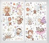 12 Blätte große Fensteraufkleber für den Frühling und Sommer, Frühlingsfensterdekorationen, doppelseitige Fensteraufkleber für Frühlingsfensteraufkleber