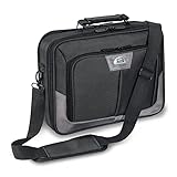 PEDEA Laptoptasche 'Premium' Notebook-Tasche bis 17,3 Zoll (43,9 cm) Umhängetasche mit Schultergurt, Grau