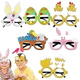 Lefenii Lustige Brillen-Requisiten, Partybrille für Ostern, Osterparty-Dekoration für Kinder und Erwachsene, Partybrille für Ostern, Party, Gastgeschenk, Foto-Requisiten, Kostümdekoration