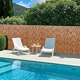 Bambus-Sichtschutzzaun-Rolle, 50–160 cm Höhe, Bambus-Sichtschutz für Garten, Terrasse, Balkon, Hinterhofdekoration, natürliche Zaunlösung (50 x 1200 cm)