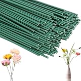 taonganui Blumendraht, 160 Stück 30cm Blumendraht Grün Floristendraht Blumenstamm Draht Grün 2mm Durchmesser Blumenstäle Blumenstängeldraht für Handwerk Kranz, Blumenstrauß