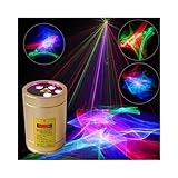 Chims Mini Party Lichtshow Projektor Nebel mit Fernbedienung Beleuchtung Projektor für Weihnachten Festival Party Camping Urlaub Outdoor Reisen Familienfeier Disco Xmas Hochzeit DJ