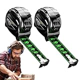 Hogvinnatil Maßband | einziehbares selbstsicherndes Maßband von 10 Metern, einziehbares fluoreszierendes Messlineal für Holzbearbeitungswerkzeuge zum Messen der Höhe und zum Zeichnen