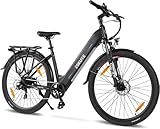 ESKUTE E-Bike Polluno mit 36V 14.5Ah Samsung-Zellen Akku bis zu 100km Lange Range Elektrofahrrad 28 Zoll Pedelec 250W Heckmotor E-Citybike Hollandrad