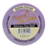 EBIN NEW YORK 24 Stunden Edge Tamer Refresh – Extrem fester Halt, 2,7 Unzen, Bananenpudding – Kein Abblättern, keine weißen Rückstände, Glanz und Geschmeidigkeit mit Arganöl und Rizinusöl