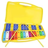 CORHAD Metallophon Percussion Musikinstrument Buntes Xylophon Musikspielzeug Fördert Rhythmusgefühl Hand Auge Koordination und Fingerfertigkeit