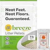 Tidy Cat Breeze Katzenstreu Pellets Nachfüllpackung 3,2 kg mit Aurora Pet Wipes