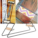 ZPSHYD Perlen Loom Webrahmen Perlenwebrahmen Edelstahl Perlenwebstuhl Weben Perlen Set für Schmuck DIY Armbänder Machen, Halsketten, Basteln