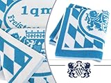 1qm Bayern für Liebhaber - Liegetuch in Einer Einheitsgröße von ca. 70 x 150 cm - traditionell Bayerisches Design in blau/weiß