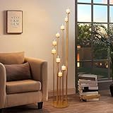 Kerzenständer Gold 117cm Boden Stabkerzenhalter 9 Arm Metall Kerzenhalter Stabkerzen Stabkerzen für Party,Hochzeits,Tischdekorationen,Heimdekorationen
