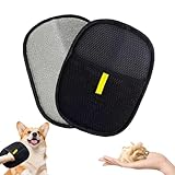 2 Stück tierhaarentferner handschuh,katzen haarentferner,hunde haarentferner,katzen handschuhe fellpflege,haarentfernungs handschuh für Katzen/Hunde, Antistatische Haarentfernung an Sofa & Kleidung
