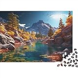 Seen Puzzle 1000 Teile,für Erwachsene, Impossible Puzzle,farbenfrohes Legespiel,Geschicklichkeitsspiel Für Die Ganze Familie,Erwachsenenpuzzle Puzzel 1000pcs (75x50cm)