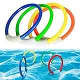 Unterwasser Tauchringe,Tauchringe Spielzeug,Tauchring für Unterwasserspiel,Pool Tauchringe,Tauchen Spielzeug,Spielzeug Unterwasser,Schwimmbad Spielzeug,Pool Tauchspielzeug für Kinder,4 Stücke