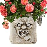 Generico für Blumenkübel, Blumenkasten, gruselige Blumenmaschine | Gartendekoration, lustiger Ausdruck für Sukkulenten innen und außen