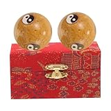 Ipetboom 2St Fitness-Handball harter Massageball Gymnastikballstuhl Therapiebälle zappeln hand massager handmassagegeräte werkzeug Handtrainingsbälle Massagebälle Cloisonné-Emaille Golden