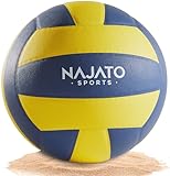 NAJATO Sports Volleyball – Beachvolleyball Größe 5 – Langlebiger Volleyball für den Outdoor & Indoor Bereich
