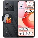 Blackview Wave 8 Handy Ohne vertrag Android 14, 12GB+128GB/2TB TF, 90Hz 6.56', 5000mAh Smartphone ohne vertrag Günstig, Octa Core, 13MP+8MP, Dual SIM/Fingerabdruck/GPS/OTG/Handytasche/Härtungsfolie
