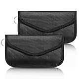 Wonwood_direct Faraday Tasche Handy, 2 Stück Signal Blocker Tasche, Abschirmung, Anti-Tracking, RFID-Signalblockierung, Faraday Bag für Handy Sichtschutz und Autoschlüssel, Anti-Hacking Hülle Blocker