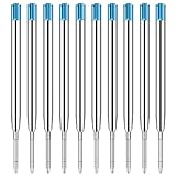 10er-Set Großraumminen für Kugelschreiberminen Großraumminen Metall Ersatzminen für das G2-Format,Kompatible Minen 1,0mm Strichstärke M,Ersatzminen - Kugelschreiber Minen Schreibfarbe Blau