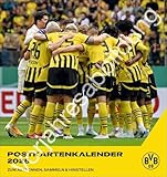 BVB Postkartenkalender 2026: Kleiner Kalender für große Fans: Die Stars von Borussia Dortmund in einem Tischkalender zum Aufstellen oder Aufhängen. Jeden Monat eine Spieler-Postkarte.