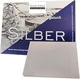 Silberputztuch zur Schmuckreinigung – Silberpflege-Tuch mit Anlaufschutz – Poliertuch für Silber, Schmuck, Besteck & Münzen – Made in Germany – Wiederverwendbar & fusselfrei
