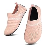 SAGUARO Mädchen Hausschuhe Kinder Pantoffeln Jungen Slippers rutschfest Yoga Kleinkinder Schuhe Unisex-Baby Indoor Weich Walkingschuhe Hüttenschuhe Pink 22/23 EU