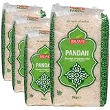 Bravvo Pandan Duftreis – 4 x 1000 g – Aromatischer Langkornreis für vielfältige Gerichte