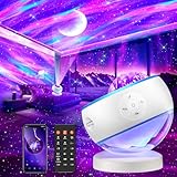 Sternenhimmel Projektor Valentinstag geschenke für Sie Ihn Mädchen Frauen, 300-Lichtmodi Nordlicht Lampe, 15 White Noise Nachtlicht Kinder Projektor Galaxy, Bluetooth Timer Sternenprojektor Deko Party