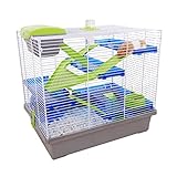 Pico XL Silber & Grün – Hamster & Kleintierheim/-käfig