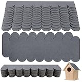 NCTNCX Dachpappe Selbstklebend 32 StüCk Dachpappe Schindeln,Selbstklebend Dachschindeln FüR Vogelhaus Verzierungen FüR VogelhäUschen,Nistkasten,Diy-Basteleien Dachziegel (Grau)
