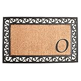 Calloway Mills Home & More 104021830O Versailles Monogramm-Fußmatte, 45,7 x 76,2 cm, Natur/Schwarz, Buchstabe O