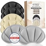 6 Stück Premium Fersenpolster Schuheinlagen, Fersenschutzpolster gegen Reibung, Blasen,verbesserte Schuhpassform und Komfort,Fersenkissen für Damen & Herren (Grau&Schwarz&Hautfarben)