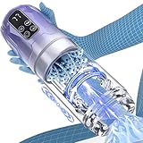 Elektrischer Masturbator Masturbieren für Männer 7 Teleskop & Rotation & Vibration & Saugen Sexspielzeug für die Männer Zungenlecken Blowjob Taschenmuschi Masturbatoren Penis Massage