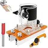 2-in-1-Nutfräser-Basis mit unsichtbarer Befestigungsmutter, Präzisions-Fräszubehör mit Nuthalterung und zwei Befestigungsmöglichkeiten, Zapfenschneidvorrichtung for Projekte(C)